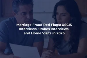 A Hispanic couple in their late 30s sitting close together at a kitchen table, reviewing documents together, expressions serious and thoughtful, not fearful, but focused and united.